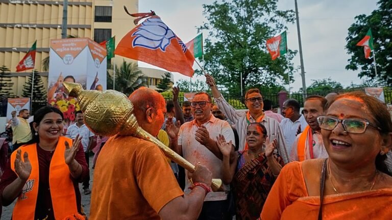 Celebrations as Modi&rsquo;s ruling party poised to take control of India's West Bengal state