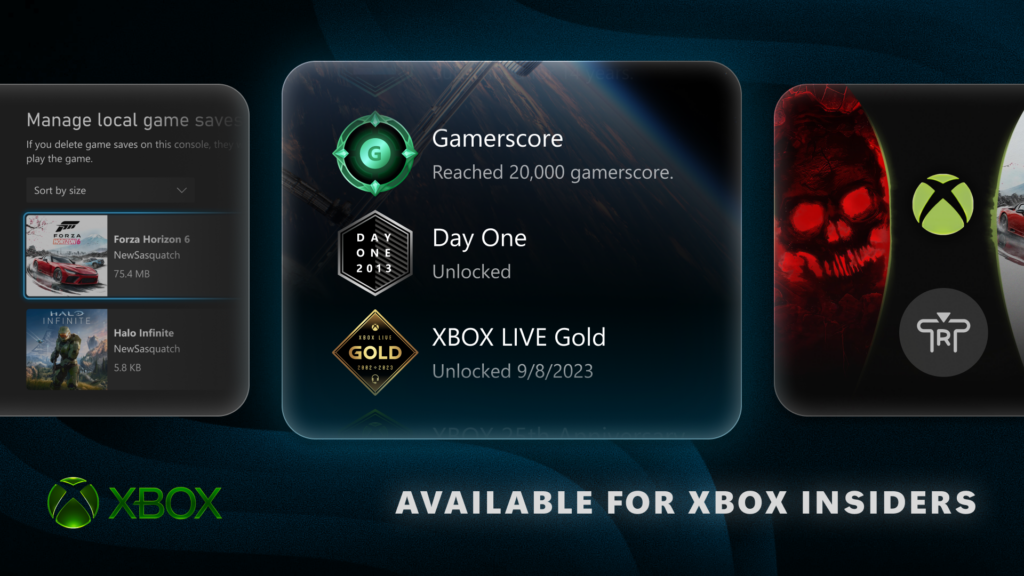 Available for XBOX Insiders: Home Improvements, Local Save Game Management, and Profile Badges
