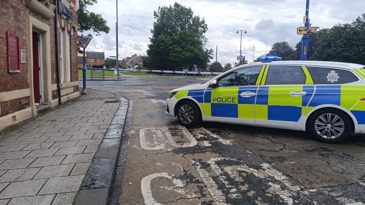 Forensics investigating and person taken to hospital after collision which closed Blyth roundabout