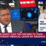 Home Depot CEO Ted Decker taking temporary medical leave