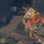 Grass fire sets homes alight in West Midlands blaze as residents flee | News UK