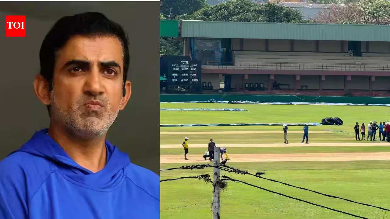 Hours after Gautam Gambhir's visit to Galle, lawn mower hits the pitch