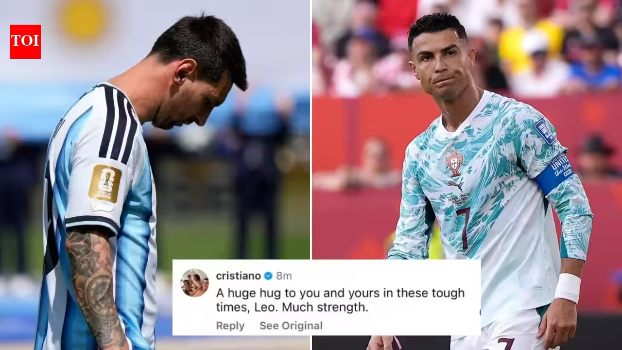 'Leo, stay strong': Cristiano Ronaldo sends message to Lionel Messi after father's death