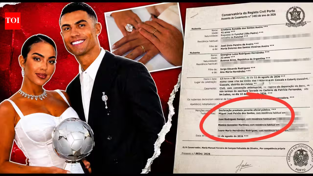Ronaldo’s secret wedding rocked by new twist after leaked marriage certificate reveals 4 surprise witnesses