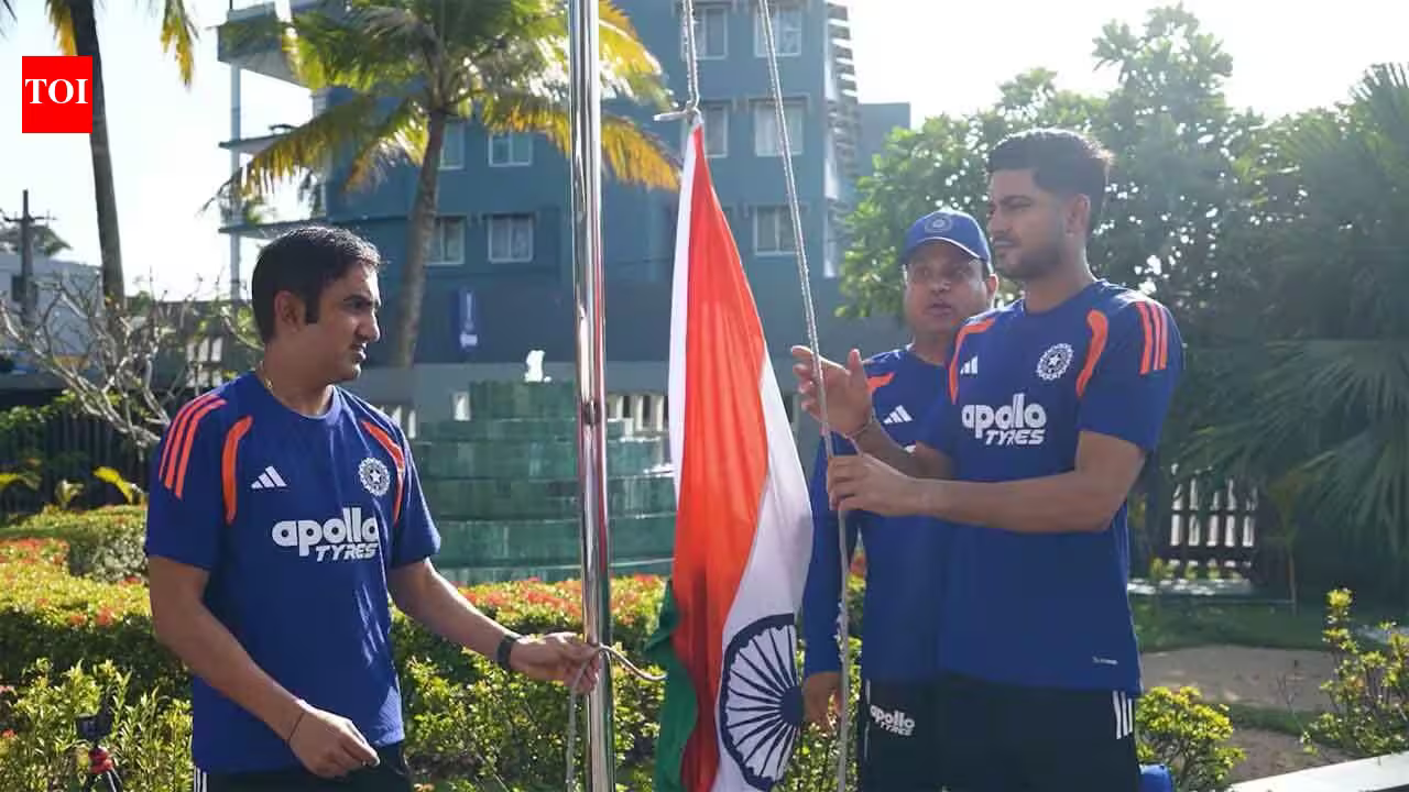 Independence Day: Gautam Gambhir, Shubman Gill hoist Tricolour in Galle ahead of India’s historic 600th Test