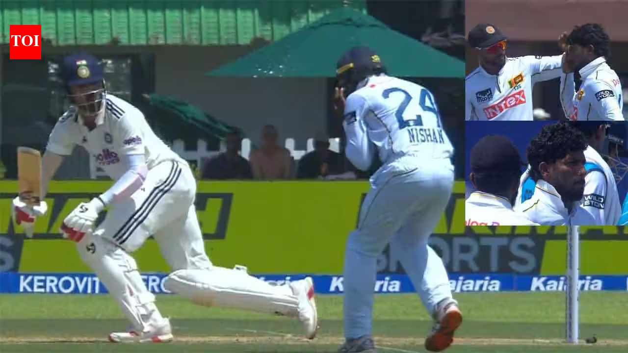 IND vs SL 1st Test | Scary moment in Galle: Nishan Madushka hit on helmet by KL Rahul sweep