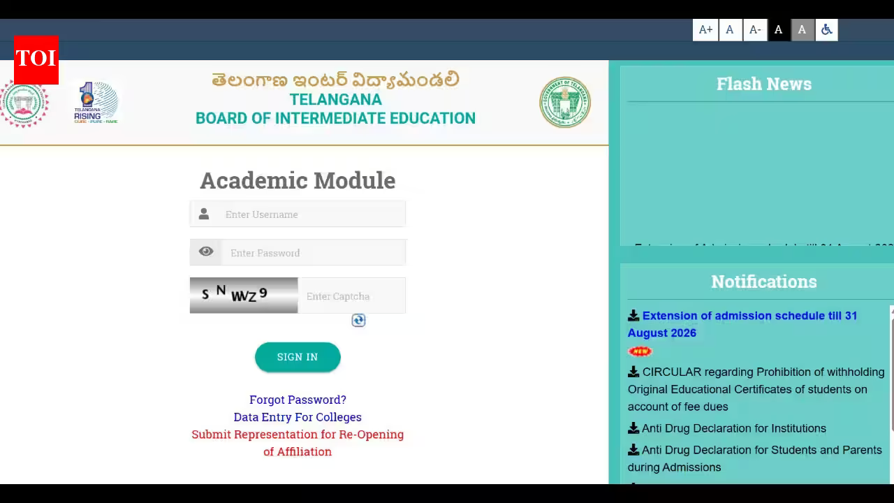 TGBIE Class 11 admission 2026: Deadline extended to August 31, Principals directed to follow reservation rules