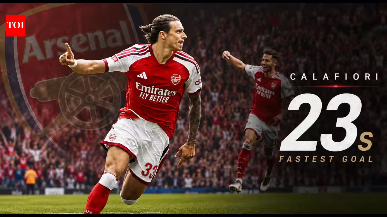 Arsenal’s Calafiori scripts history, sets stunning 118-year record with fastest-ever Community Shield goal