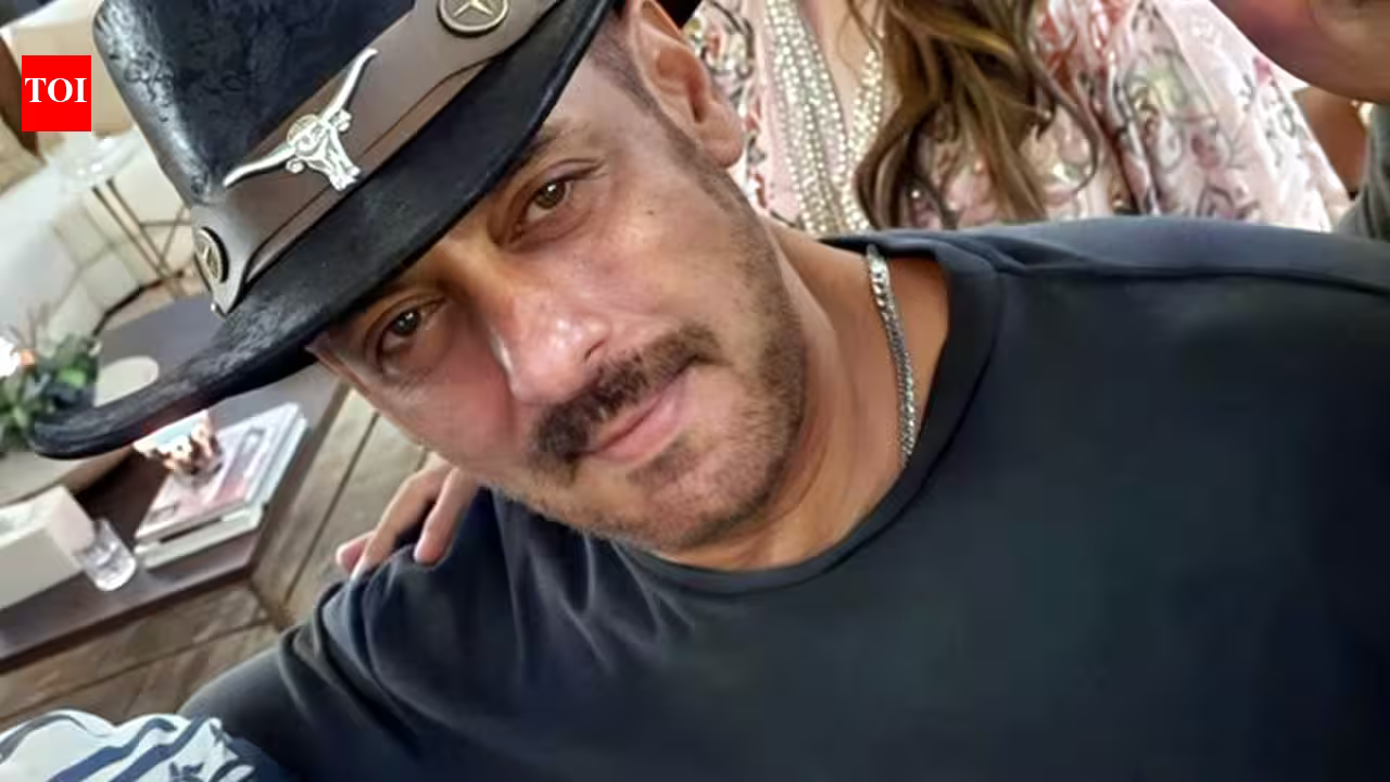 Salman Khan attends David Dhawan's 75th birthday bash; Poses for pics with Varun Dhawan, Sajid Nadiadwala