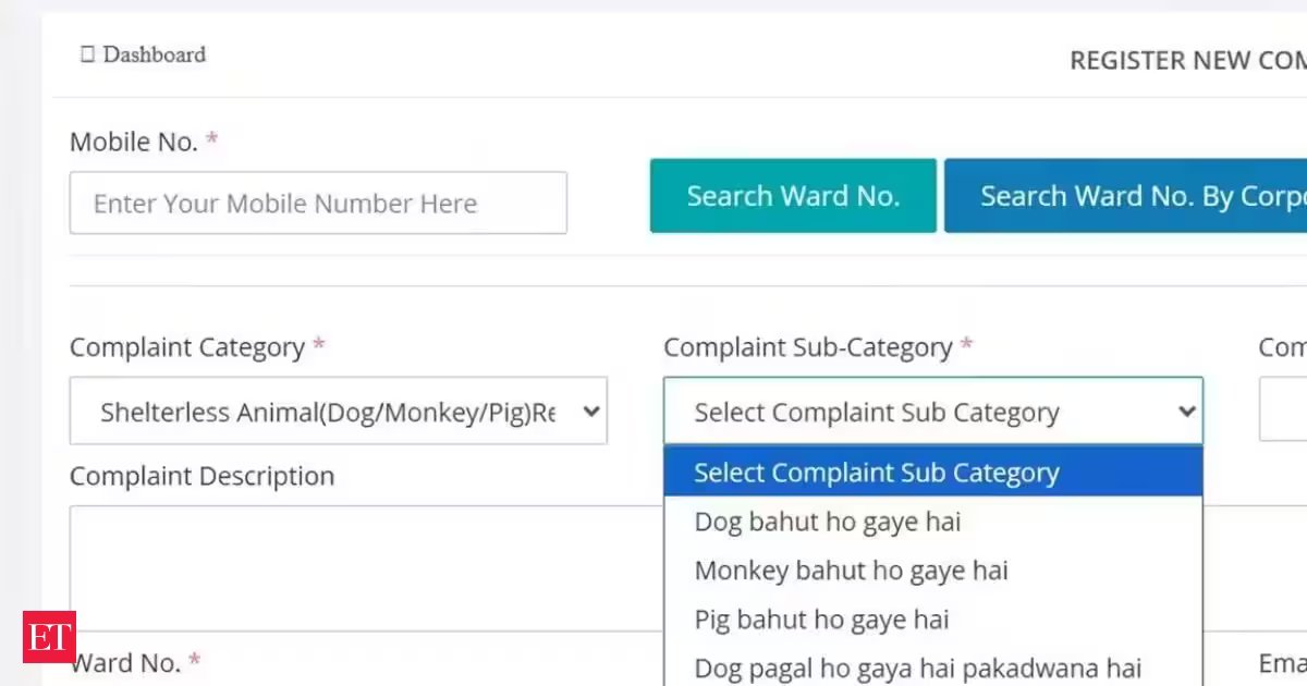 ‘Dog pagal ho gaya hai, pigs bahut ho gaye hai’: Jaipur Nagar Nigam’s complaint portal uses conversational Hindi to report shelterless animals; goes viral