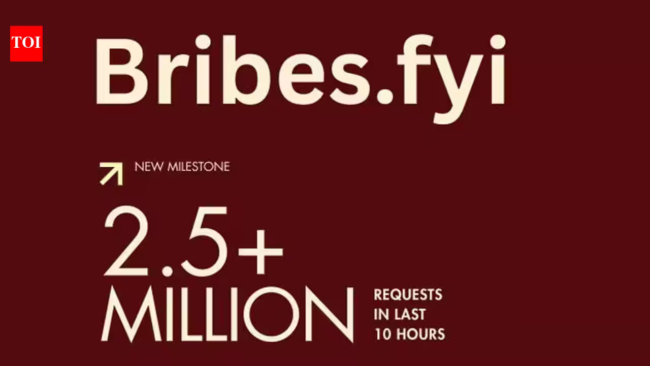 Aryan Nishad’s Bribes.fyi, which tracks alleged bribe demands, shuts down after going viral and seeks help to return
