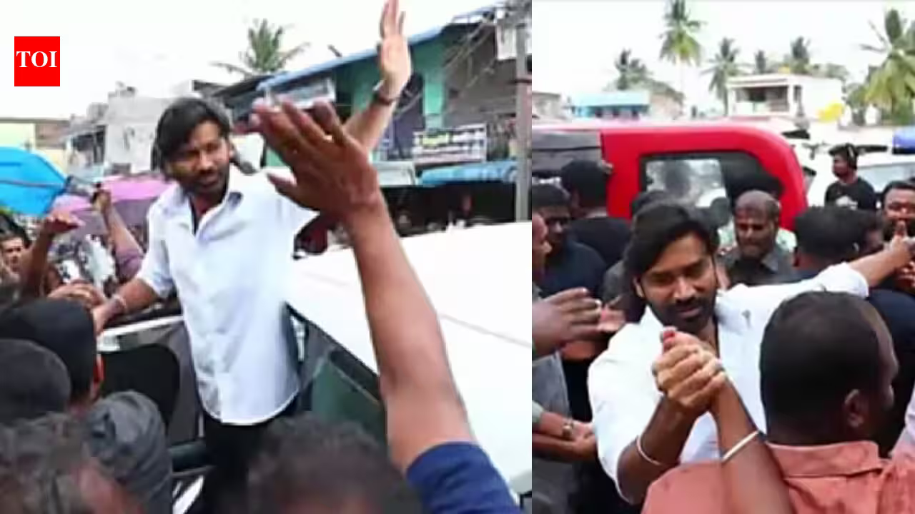 Dhanush surprises fans during ‘Om’ shoot; wins their hearts with his sweet interactions at Jawadhu Hills | Tamil Movie News