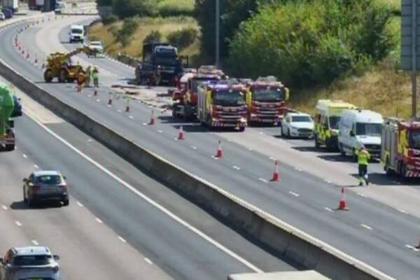 Potential risks to River Dane and environmental damage after M6 fire