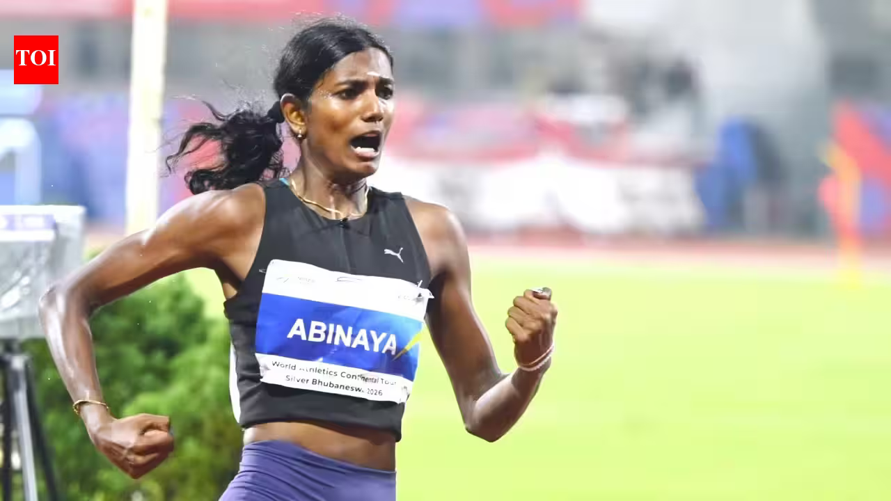 Abinaya Rajarajan breaks U20 national record with stunning 11.34s in Bhubaneswar | More sports News
