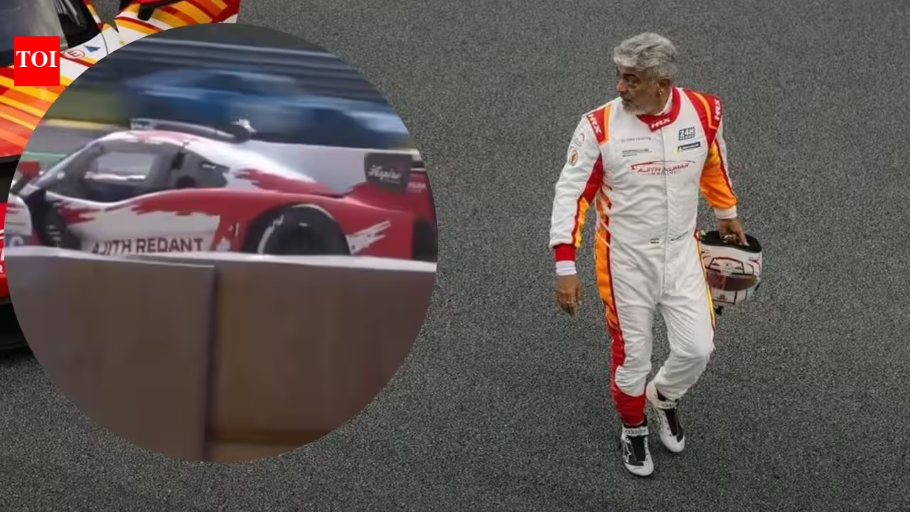 Ajith Kumar: Ajith Kumar escapes unhurt after racing car crash during high-speed endurance event in Europe | Tamil Movie News