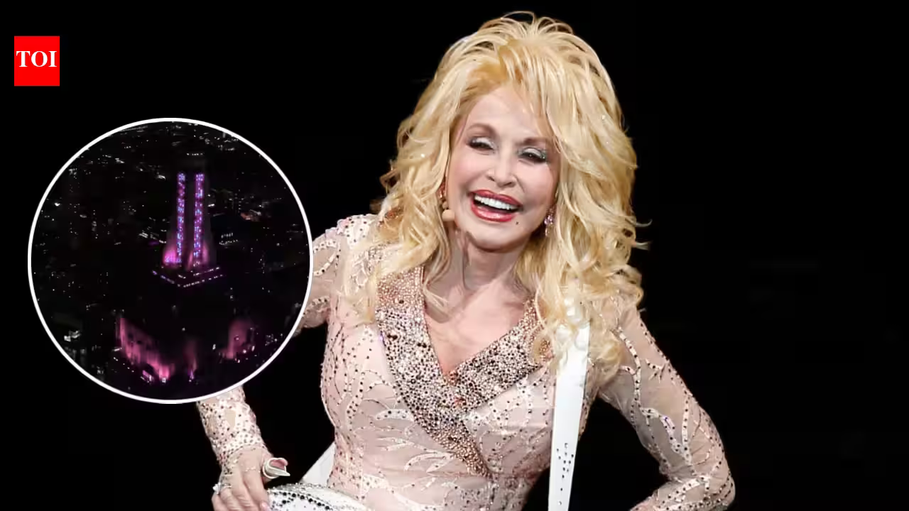 Empire State Building: Dolly Parton passes away at 80: Empire State Building turns pink in tribute to country music icon, lights up at 9:25 pm as nod to '9 to 5' legacy | English Movie News