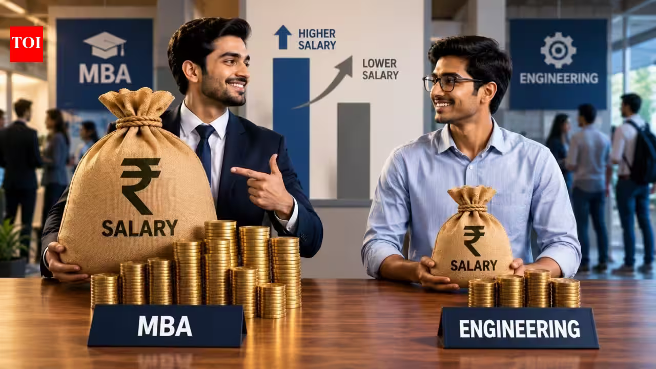 MBA degree is paying more than engineering: Top 10 B-schools offer Rs 27.4 lakh average, while the salary premium of MBAs over engineering is set to rise from 52% to 59%