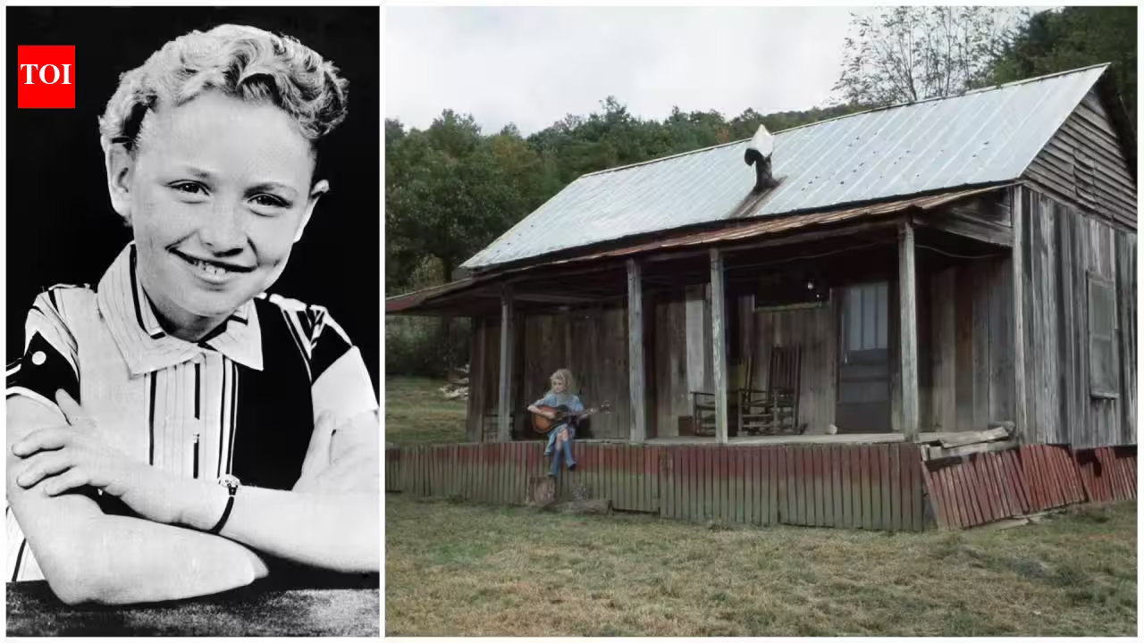 Dolly Parton grew up with 11 siblings in a two-room Tennessee cabin without electricity or running water; in 1986 she recreated the humble home at Dollywood | English Movie News