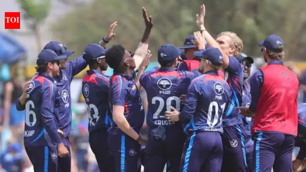 Dewald Brevis’ 75 runs goes in vain as Namibia beat South Africa by 18 runs in tri-series opener | Cricket News