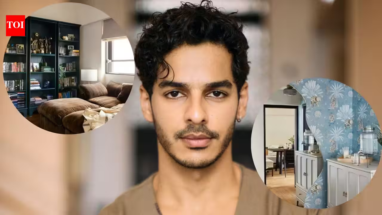 Inside Ishaan Khatter’s 3-bedroom sea-facing Bandra home with vintage Bollywood film posters, sunset views, music and personal memorabilia | Hindi Movie News