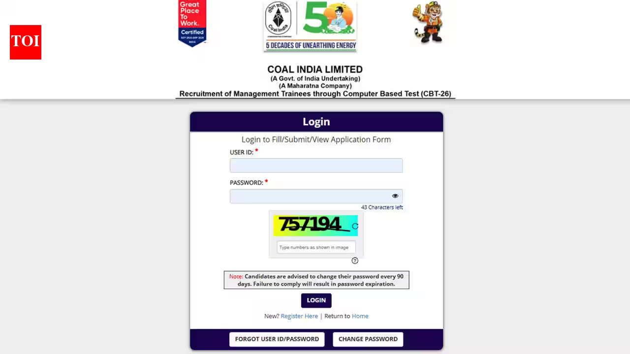 Coal India MT answer key 2026: Objection window open until September 3; check here