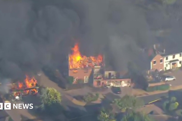 Firefighters in hospital as homes destroyed in West Midlands fires