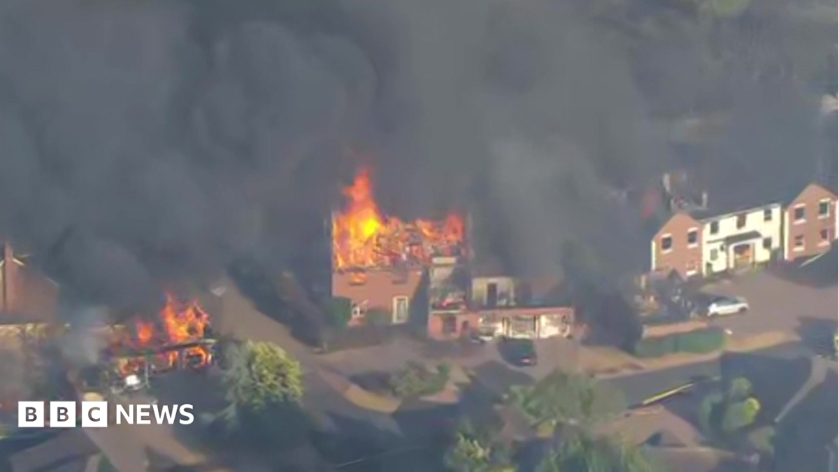Firefighters in hospital as homes destroyed in West Midlands fires