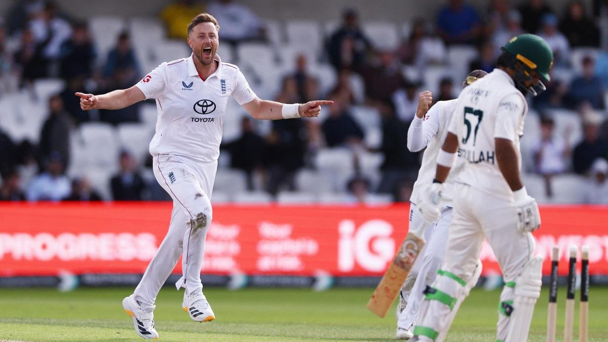 England Dominates Day Two of First Test Against Pakistan
