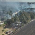 Stourbridge fire- Pictures from above show the damage of the fire
