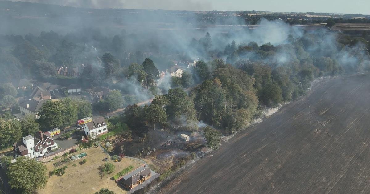 Stourbridge fire- Pictures from above show the damage of the fire