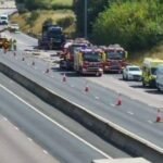 Potential risks to River Dane and environmental damage after M6 fire