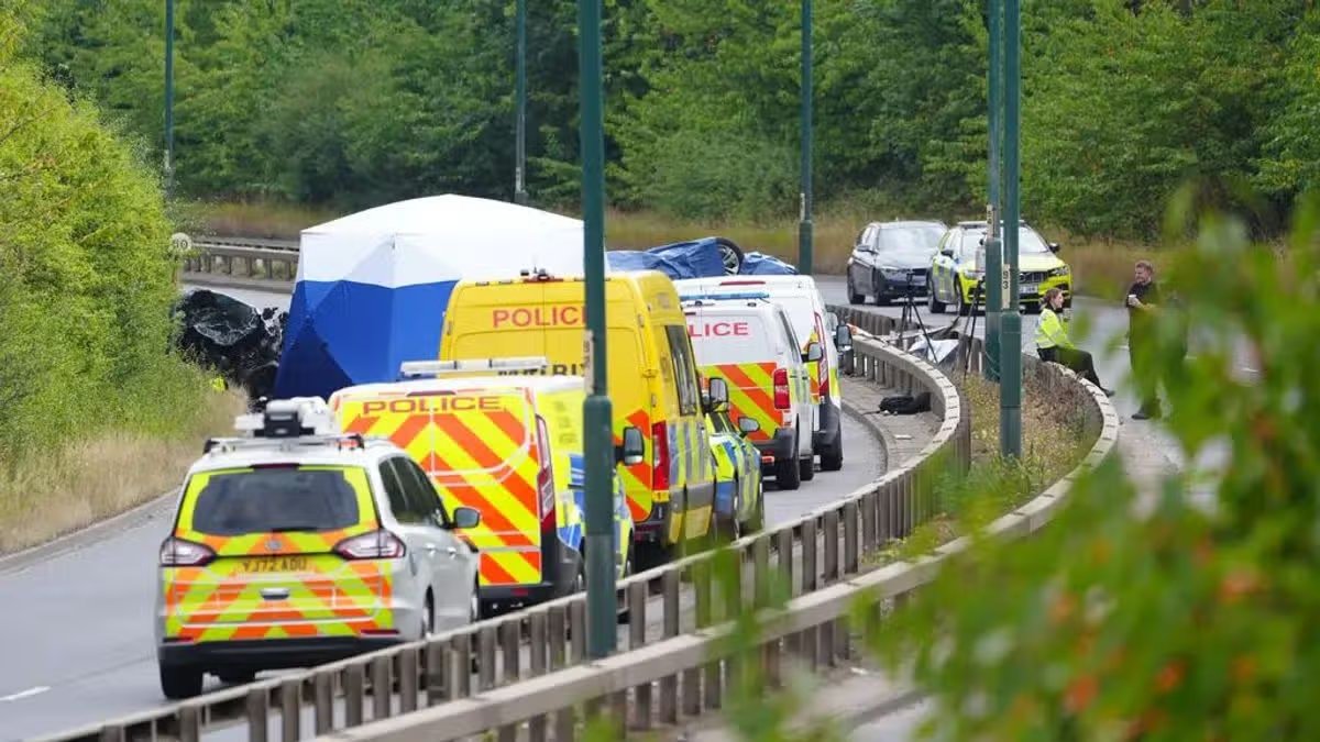 Two police officers killed in A66 crash named