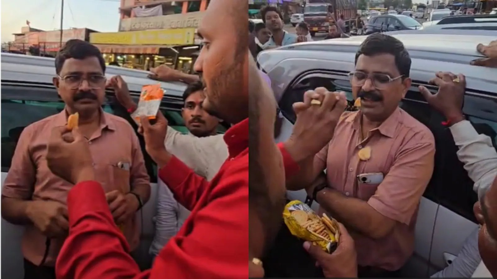 Video: FDA officer Cornered, Forced To Eat Expired Biscuits Over Bribery Allegations In Maharashtra, Chhatrapati Sambhajinagar