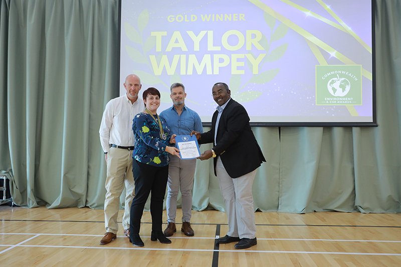 Taylor Wimpey sets gold standard at Commonwealth Environment and CSR Awards