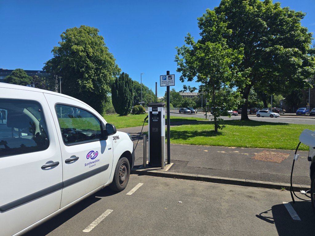 Plans could bring 436 new electric vehicle charge points to Renfrewshire