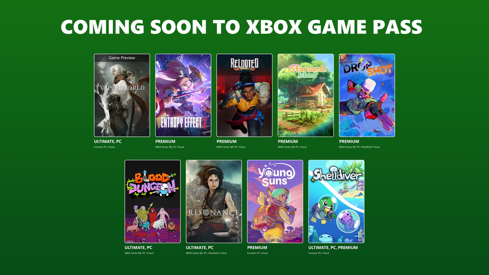 Coming to XBOX Game Pass: Resonance: A Plague Tale Legacy, Vapor World: Over the Mind, Blood Dungeon, and More