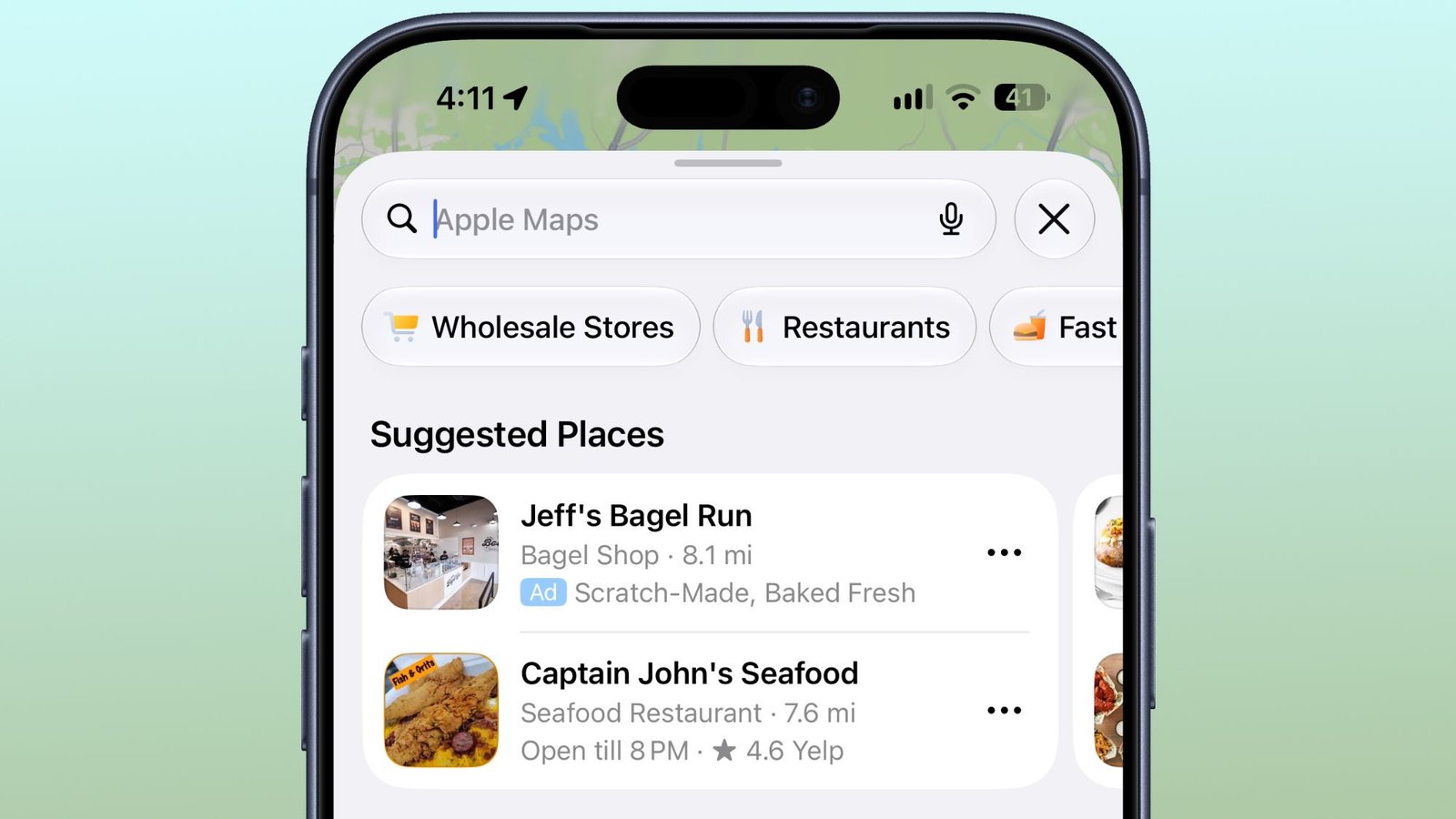 Apple Maps Ads Are Here, and There's No Way to Turn Them Off