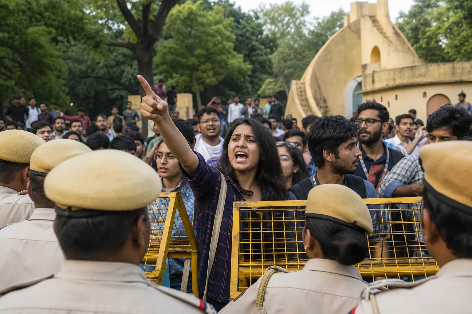 "Azadi" has once again become the anthem of student protests in India