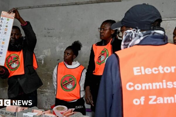 Zambia elections: Top opposition figures arrested days after presidential vote