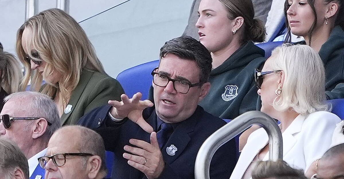 Burnham attends first Everton match since becoming UK prime minister
