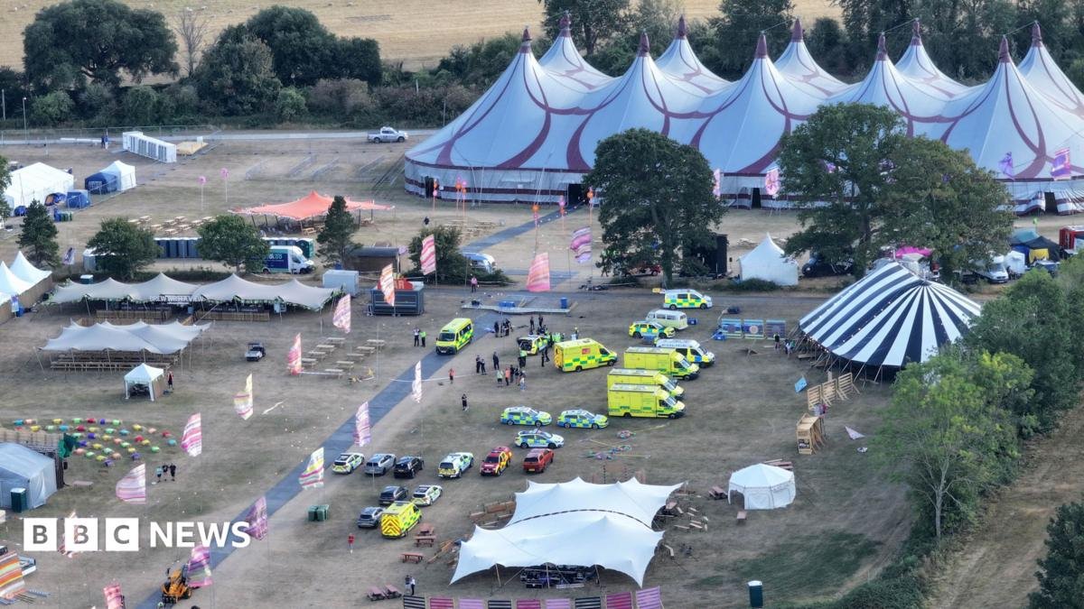 Six people injured after sign falls at Christian festival near Steyning