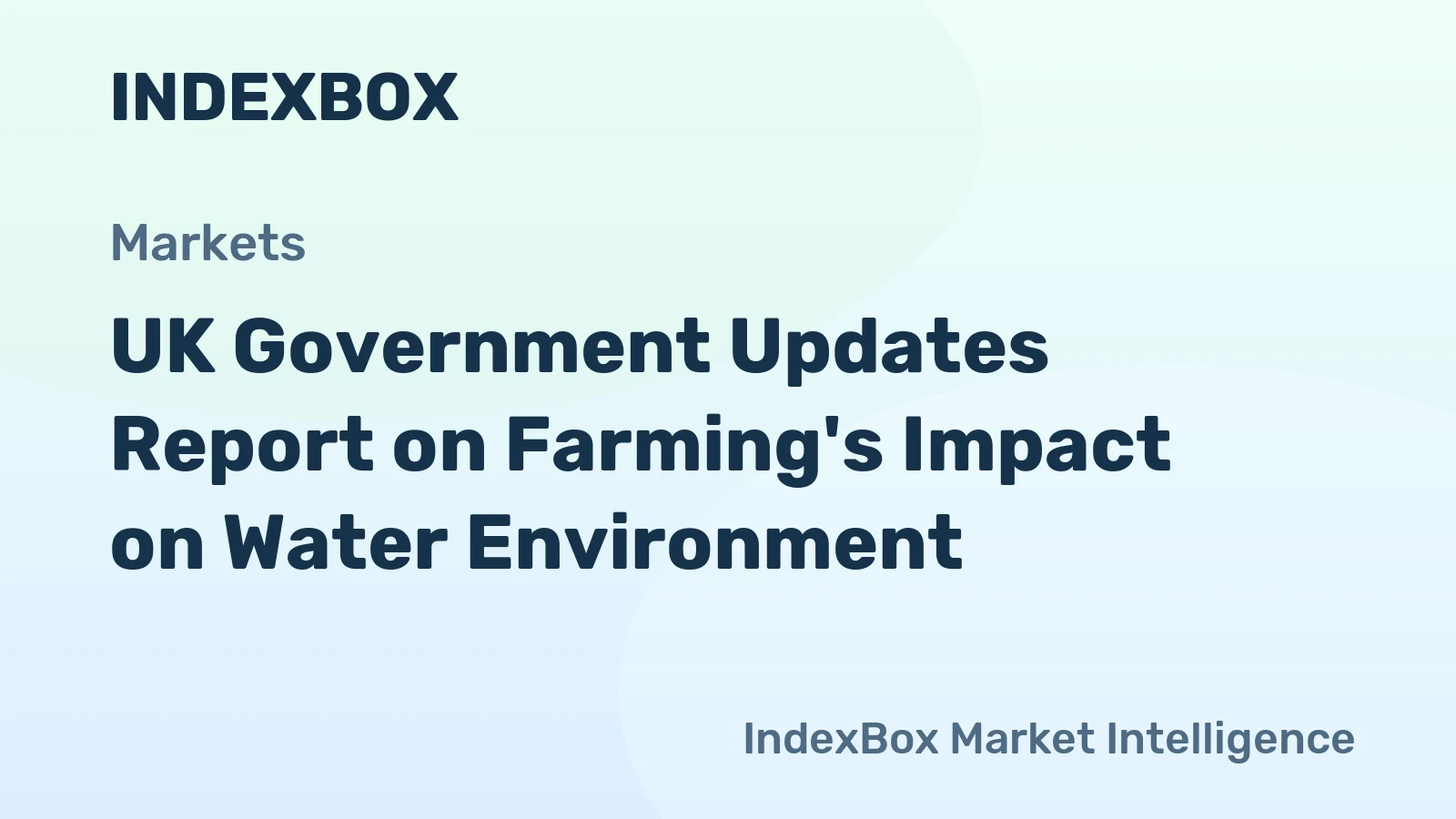 Agriculture and Rural Land Management: Water Environment Challenges Report Updated 2026 - News and Statistics