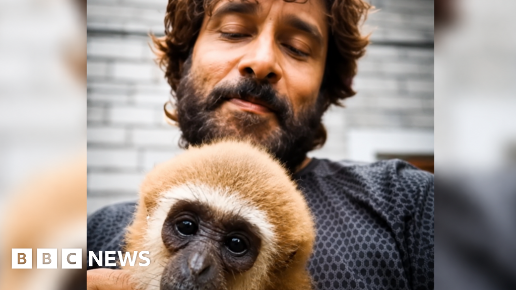 Vikram's viral video with lar gibbon sparks India wildlife investigation