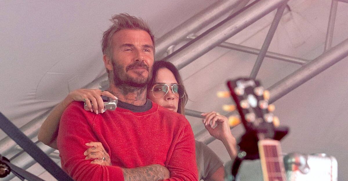 David and Victoria Beckham proudly watch son Cruz make Reading Festival debut