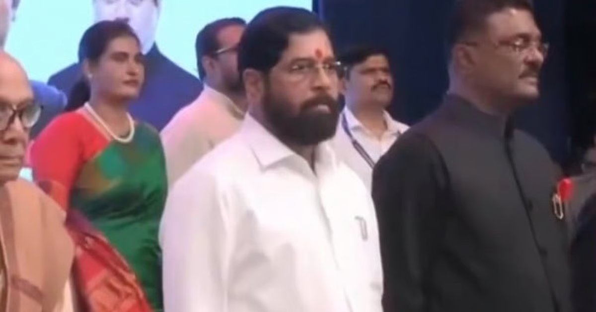 Gaffe at Shinde event as Hindi song with 'Vande Mataram' mention played instead of official version