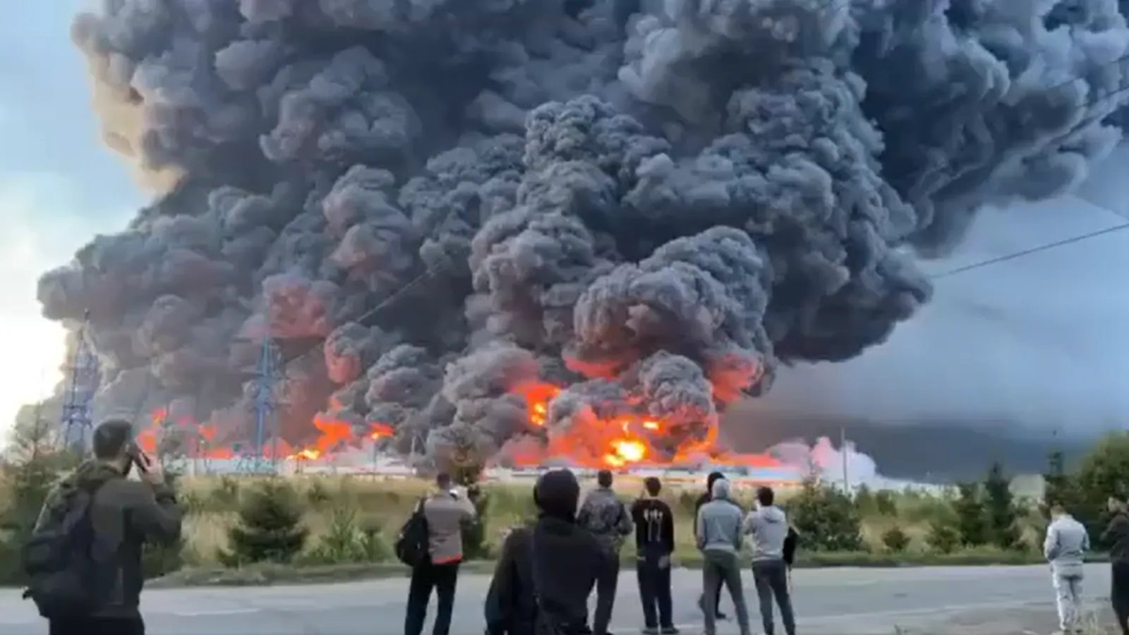Russia Ukraine War Moscow Drone: Video: Apocalyptic Blaze After Massive Drone Attack Hits Moscow Region