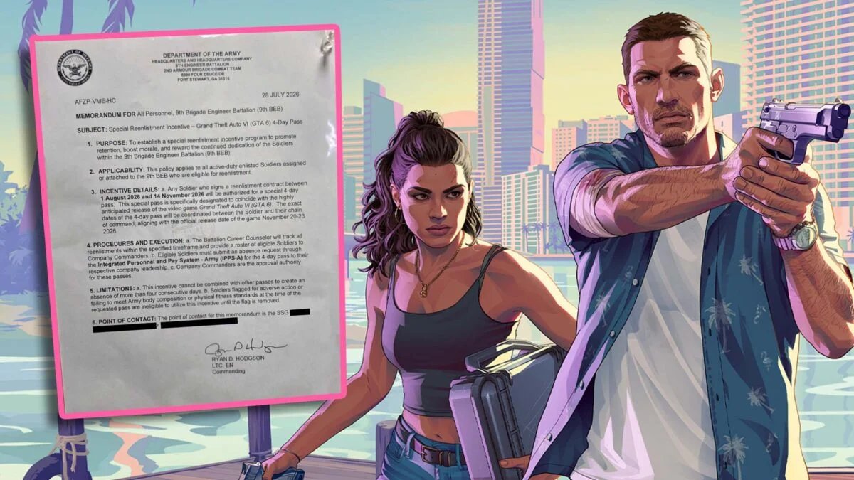 Army Commander Reportedly Offering GTA 6 Bonus For Re-Enlisting Soldiers