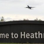 Heathrow Airport warns passengers not to travel by road after flooding