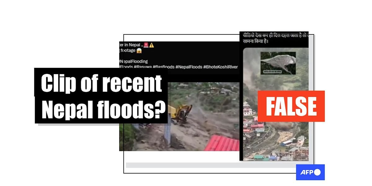 Old India disaster footage misrepresented as Nepal-Tibet floods
