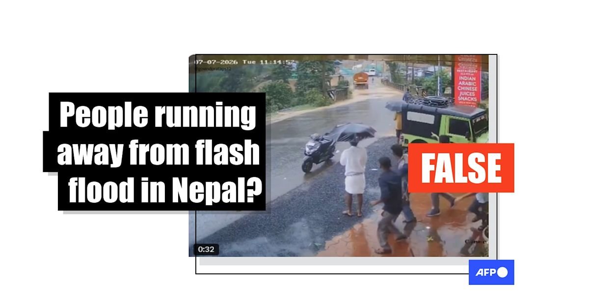 Indian landslide clip misrepresented as Nepal-Tibet flood